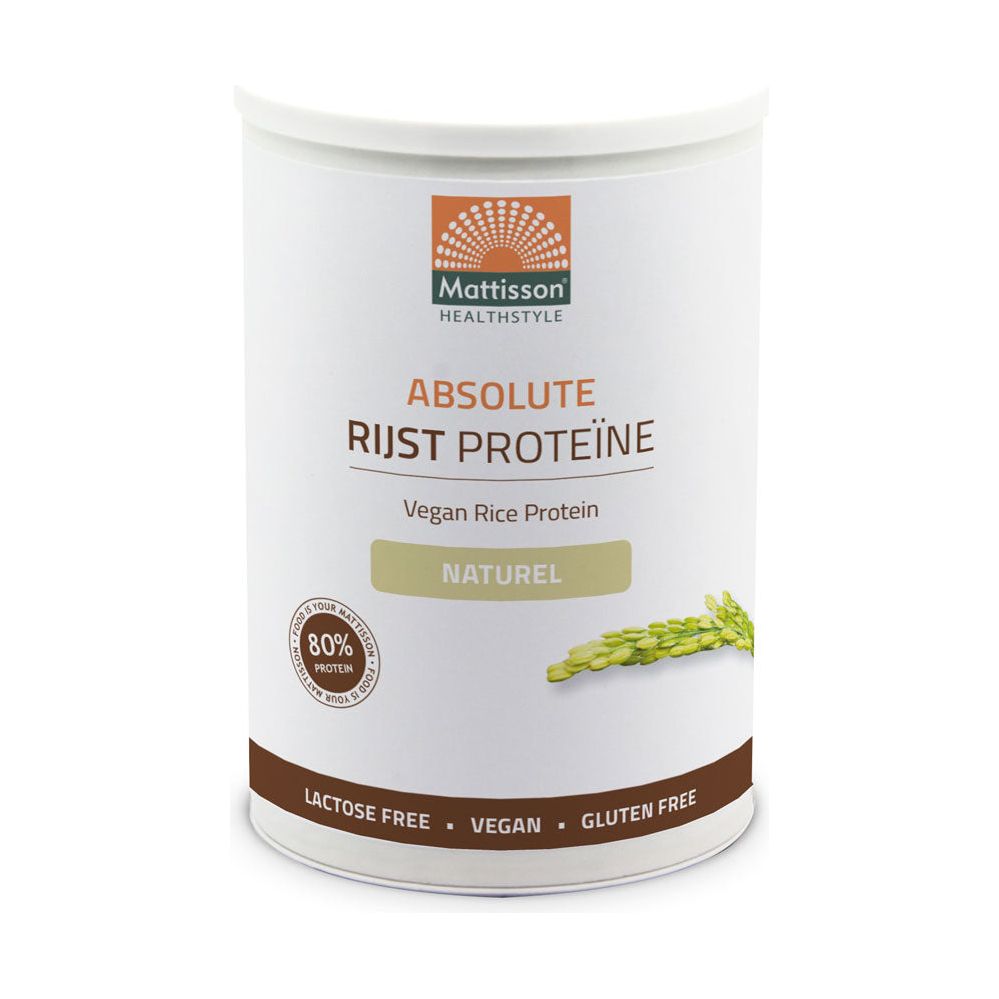 Rijst Proteïne Poeder Naturel 80% - 400 g Supplement Mattisson   