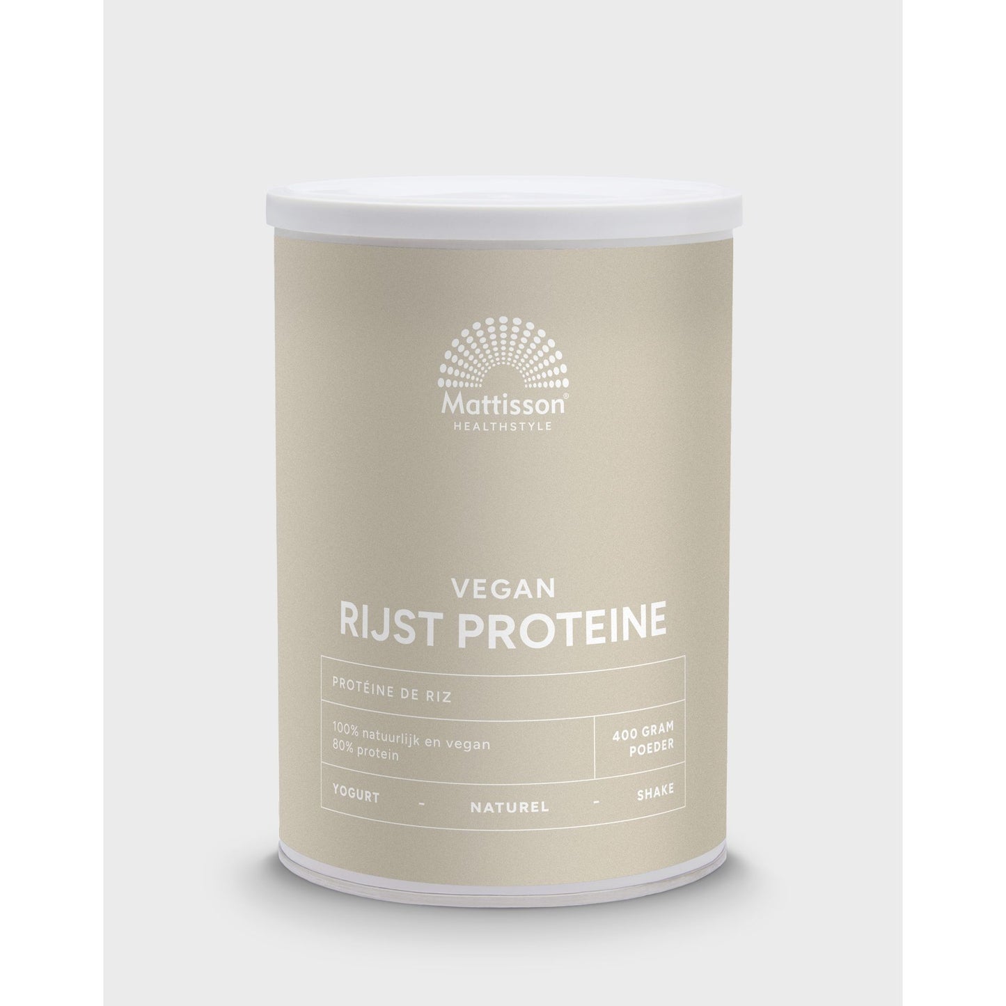 Rijst Proteïne Poeder Naturel 80% - 400 g Supplement Mattisson Default Title