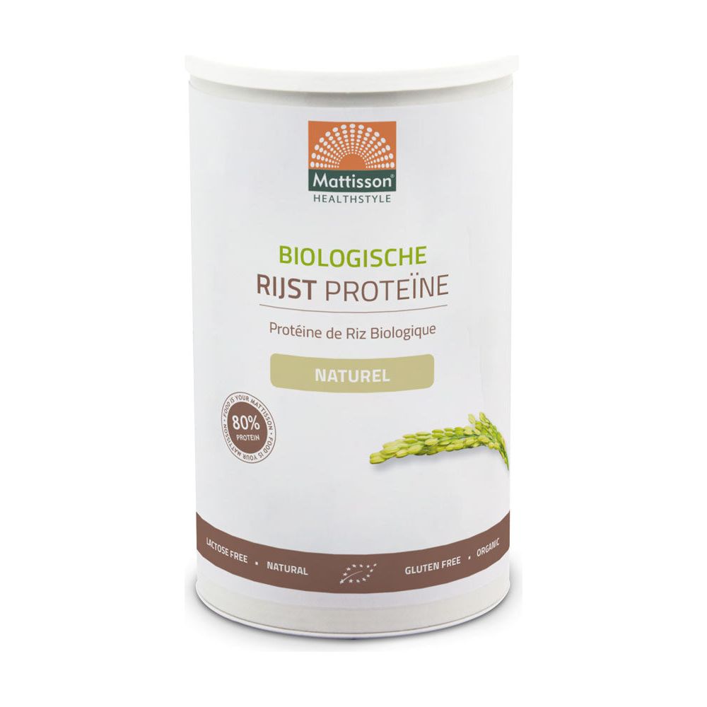 Biologische Rijst Proteïne Poeder 80% - Naturel - 500 g Supplement Mattisson   