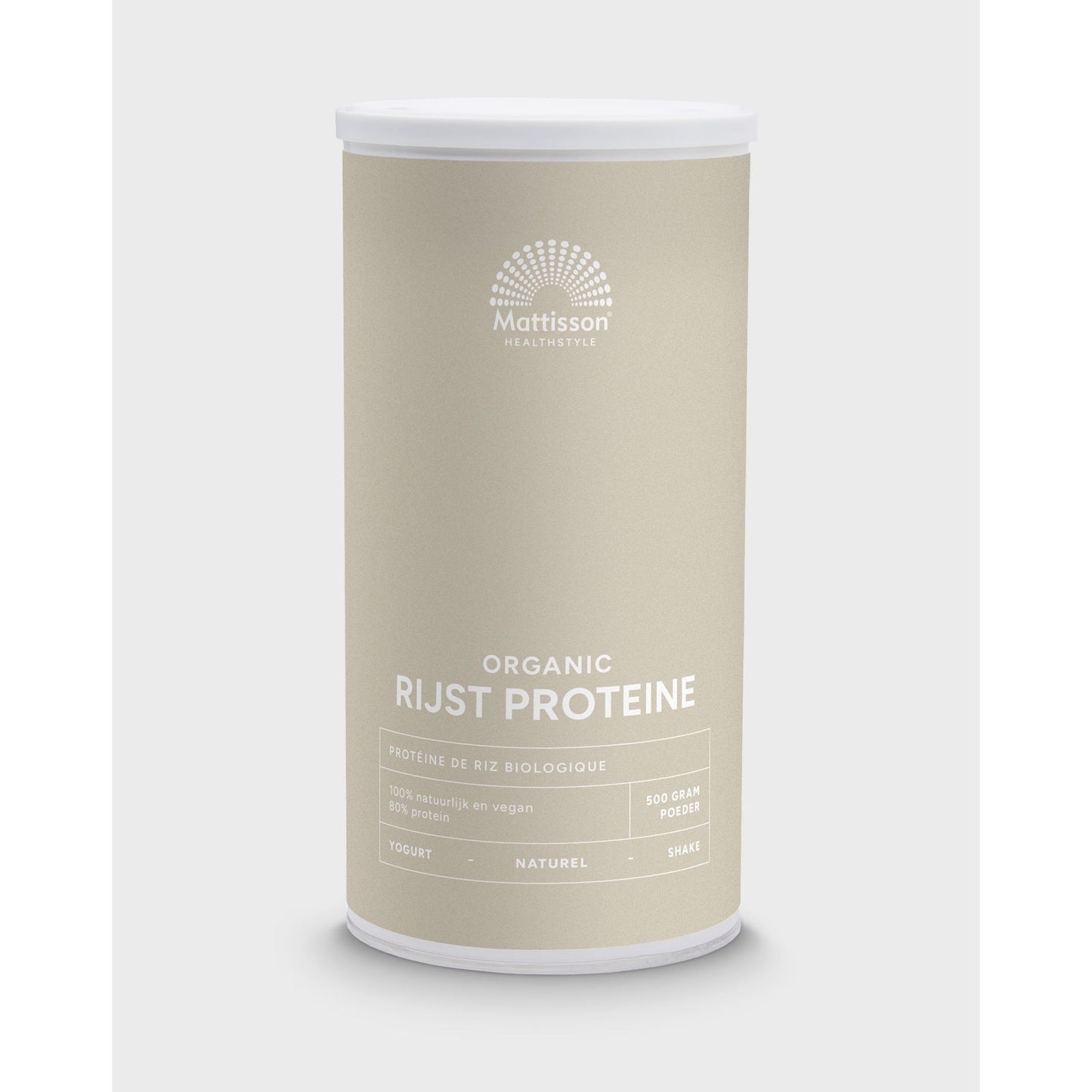 Biologische Rijst Proteïne Poeder 80% - Naturel - 500 g Supplement Mattisson Default Title