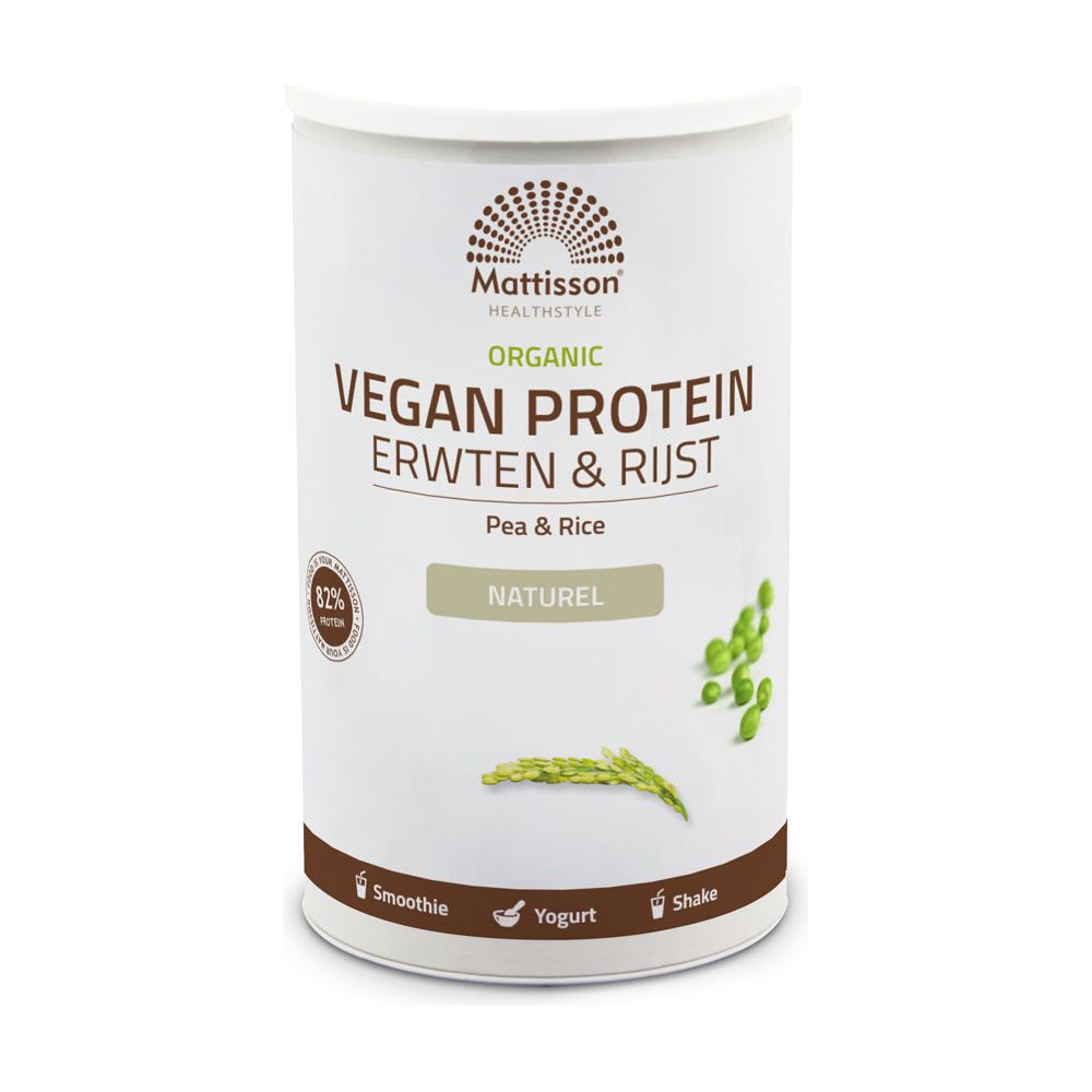 Biologisch Vegan proteïne poeder - Erwten & Rijst - 500 g Supplement Mattisson   