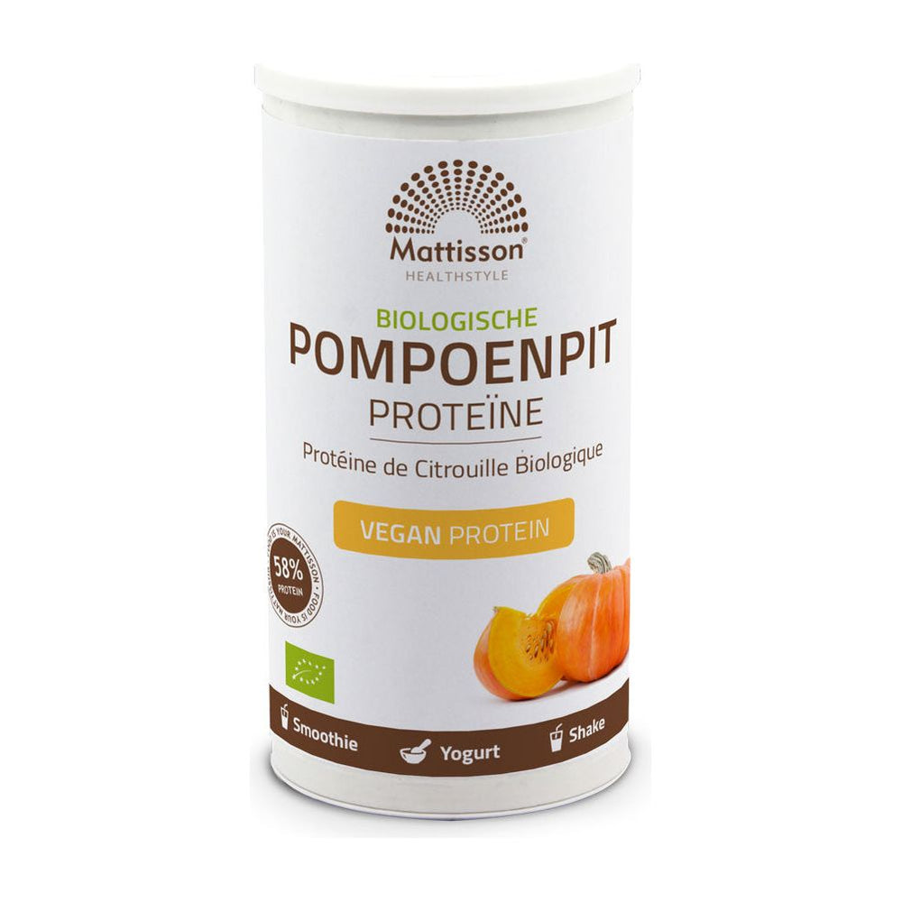 Biologische Pompoenpit Proteïne poeder 58% - 250 g Supplement Mattisson   