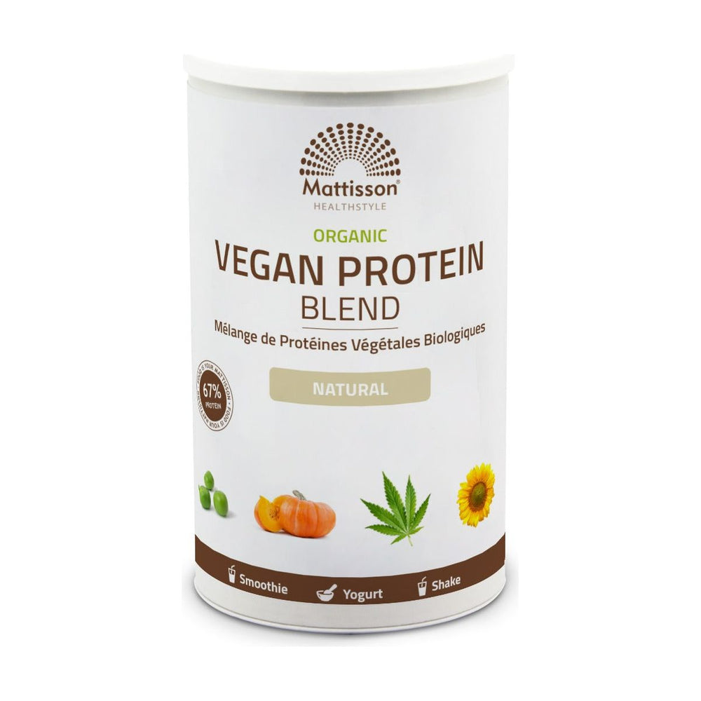 Biologische Vegan Proteïne Blend poeder 67% - 400 g Supplement Mattisson   