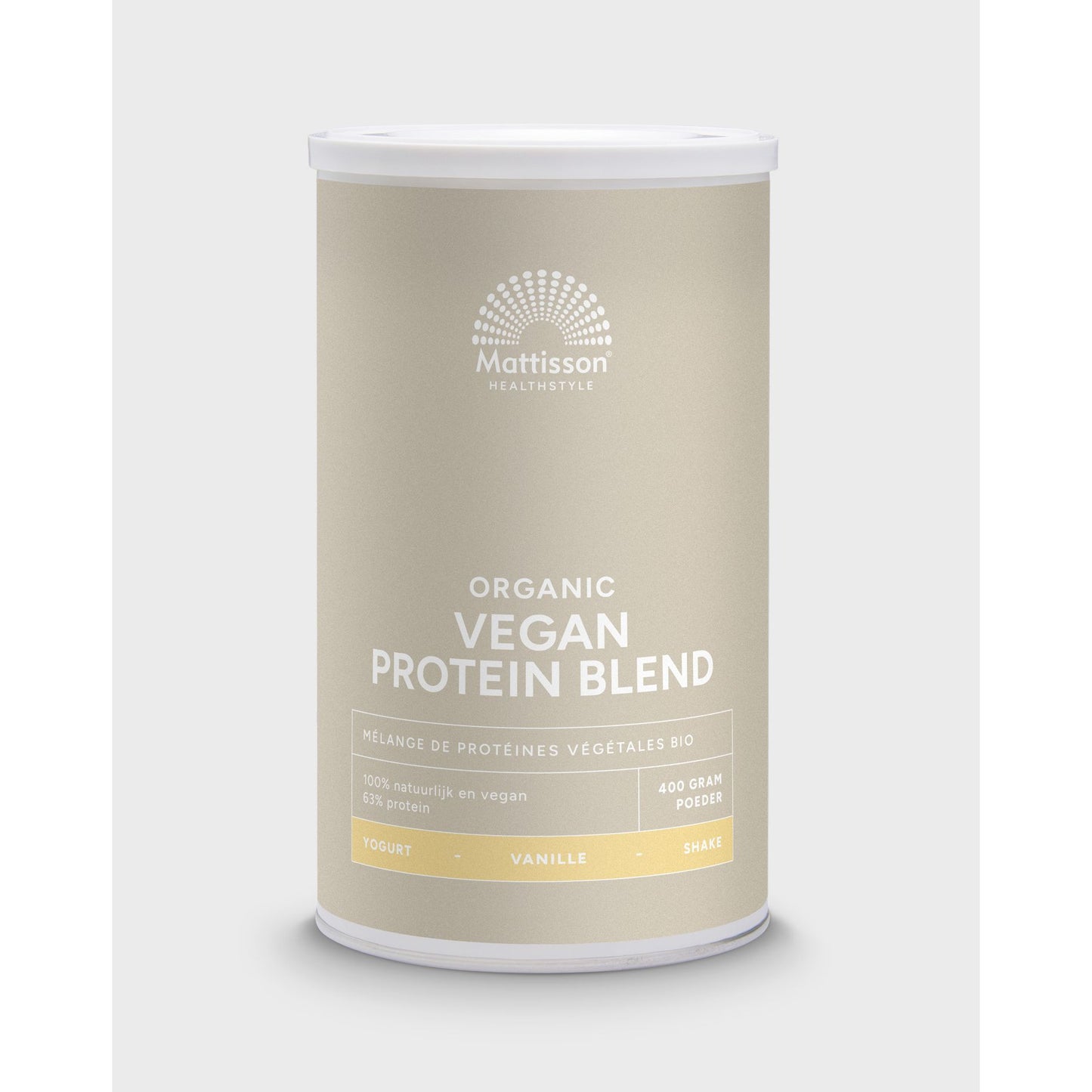 Biologische Vegan Proteïne Blend 63% - Vanille - 400 g Supplement Mattisson Default Title