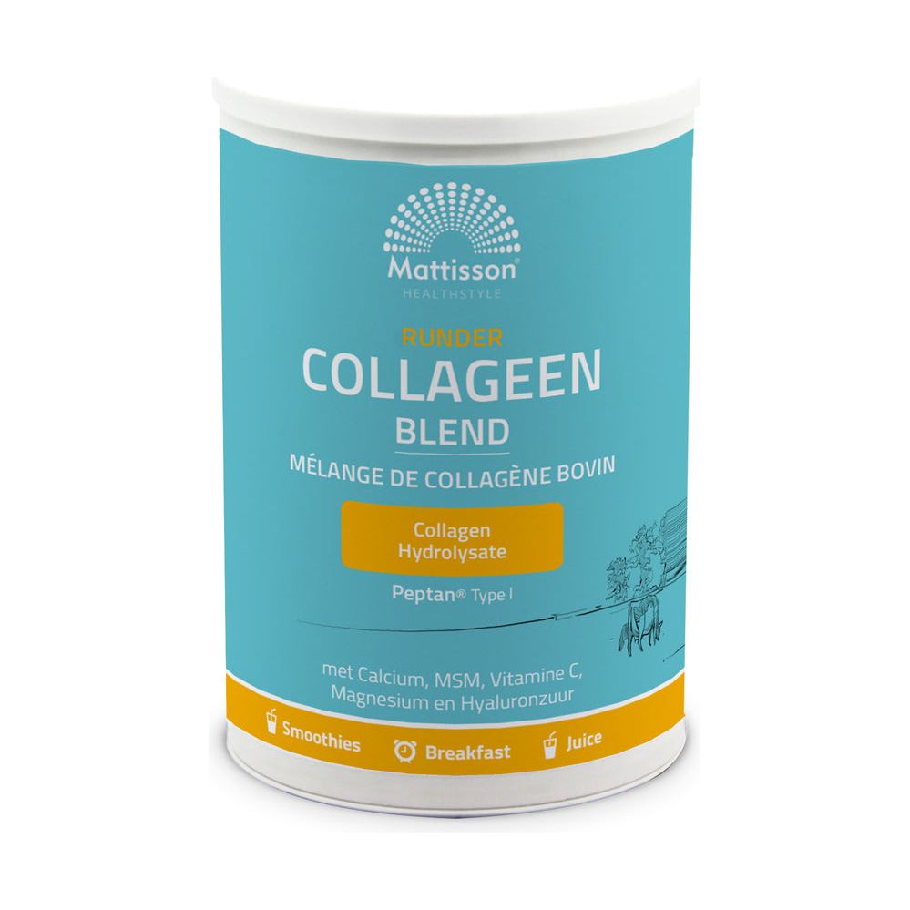 Runder Collageen Poeder Peptan® Blend - Vanille smaak - 300 g Supplement Mattisson   