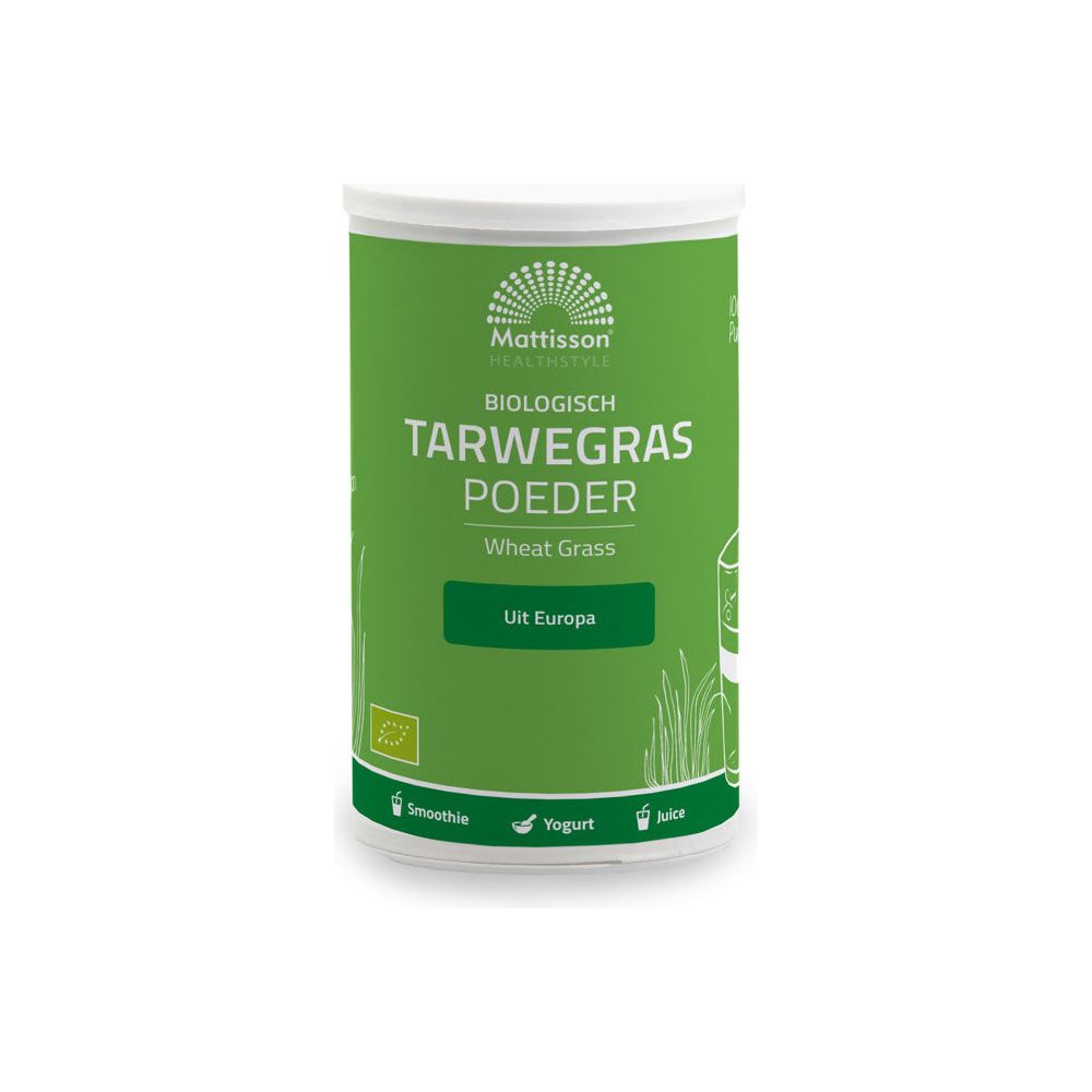 Biologisch Tarwegras poeder - 125 g Supplement Mattisson   