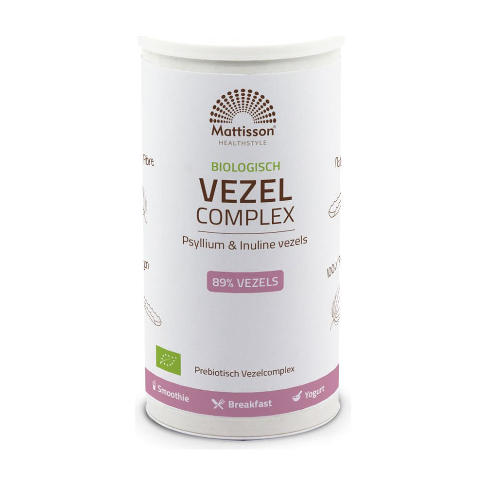 Biologisch Vezel Complex - Psyllium & Inuline - 275 gram Supplement Mattisson   