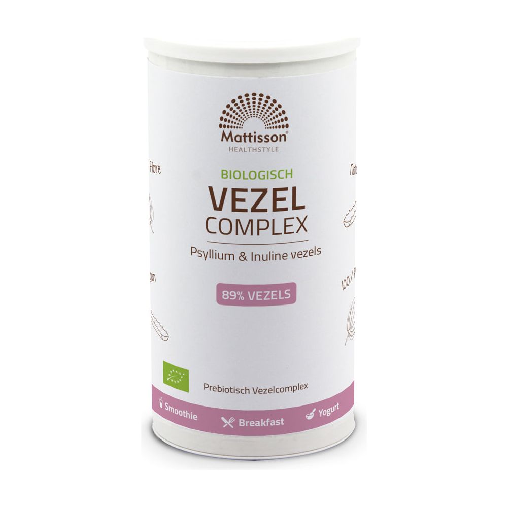 Biologisch Vezel Complex - Psyllium & Inuline - 275 gram Supplement Mattisson   