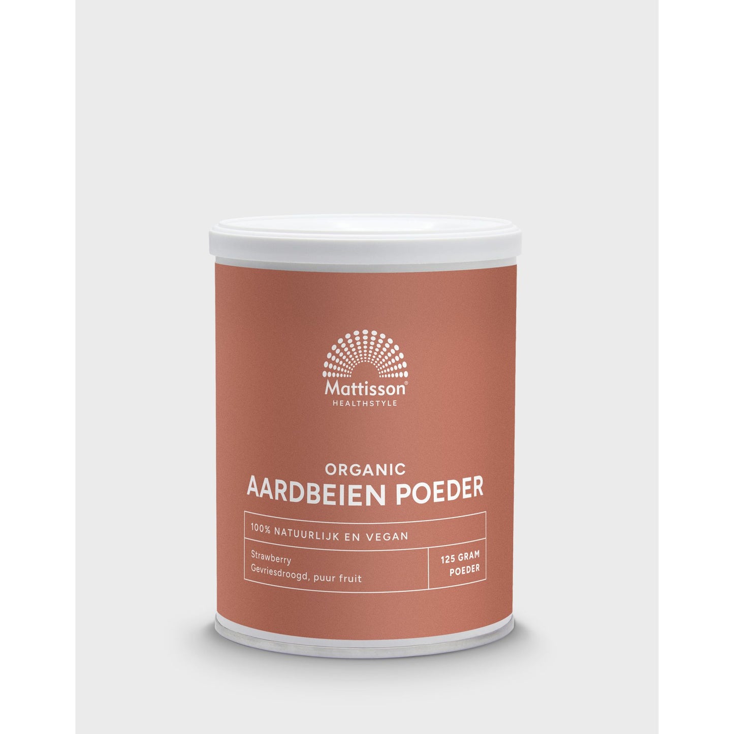 Biologisch Aardbeien poeder gevriesdroogd - 125 gram Supplement Mattisson Default Title