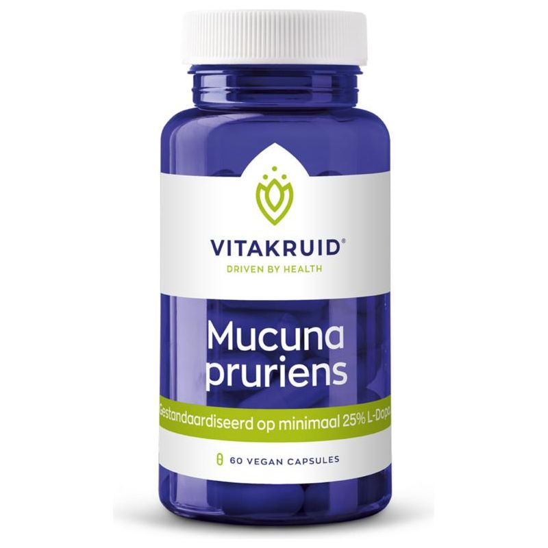 Vitakruid Mucuna Pruriens 400 mg (min. 25% L-Dopa) (60st.) Supplement Vitakruid   