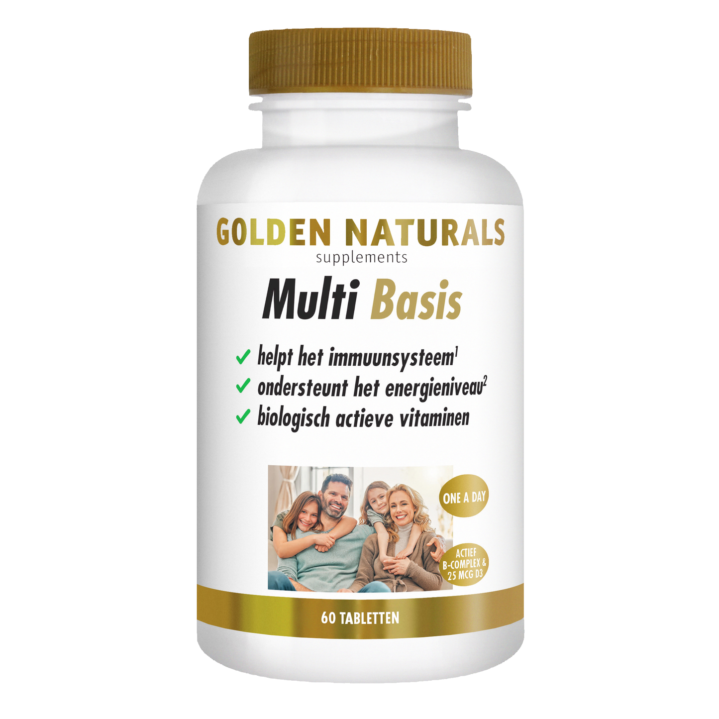 Multi Basis - 60 - vegetarische tabletten Supplement Golden Naturals Default Title