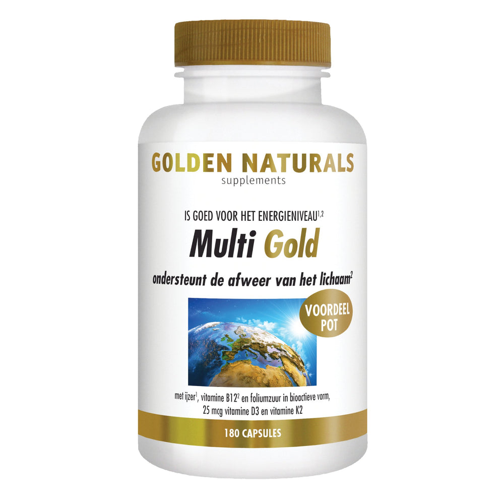 Multi Gold - 180 - vegetarische capsules Supplement Golden Naturals   