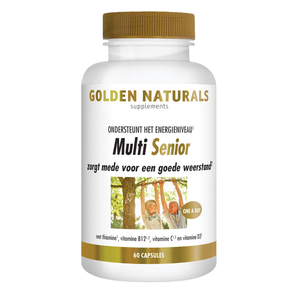 Multi Senior - 60 - vegetarische capsules Supplement Golden Naturals   