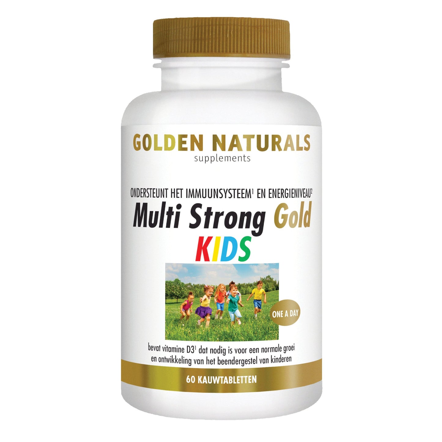 Multi Strong Gold KIDS - 60 - kauwtabletten Supplement Golden Naturals   