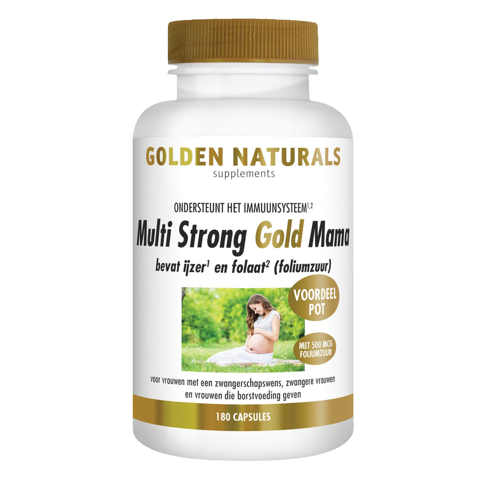 Multi Strong Gold Mama - 180 - veganistische capsules Supplement Golden Naturals   