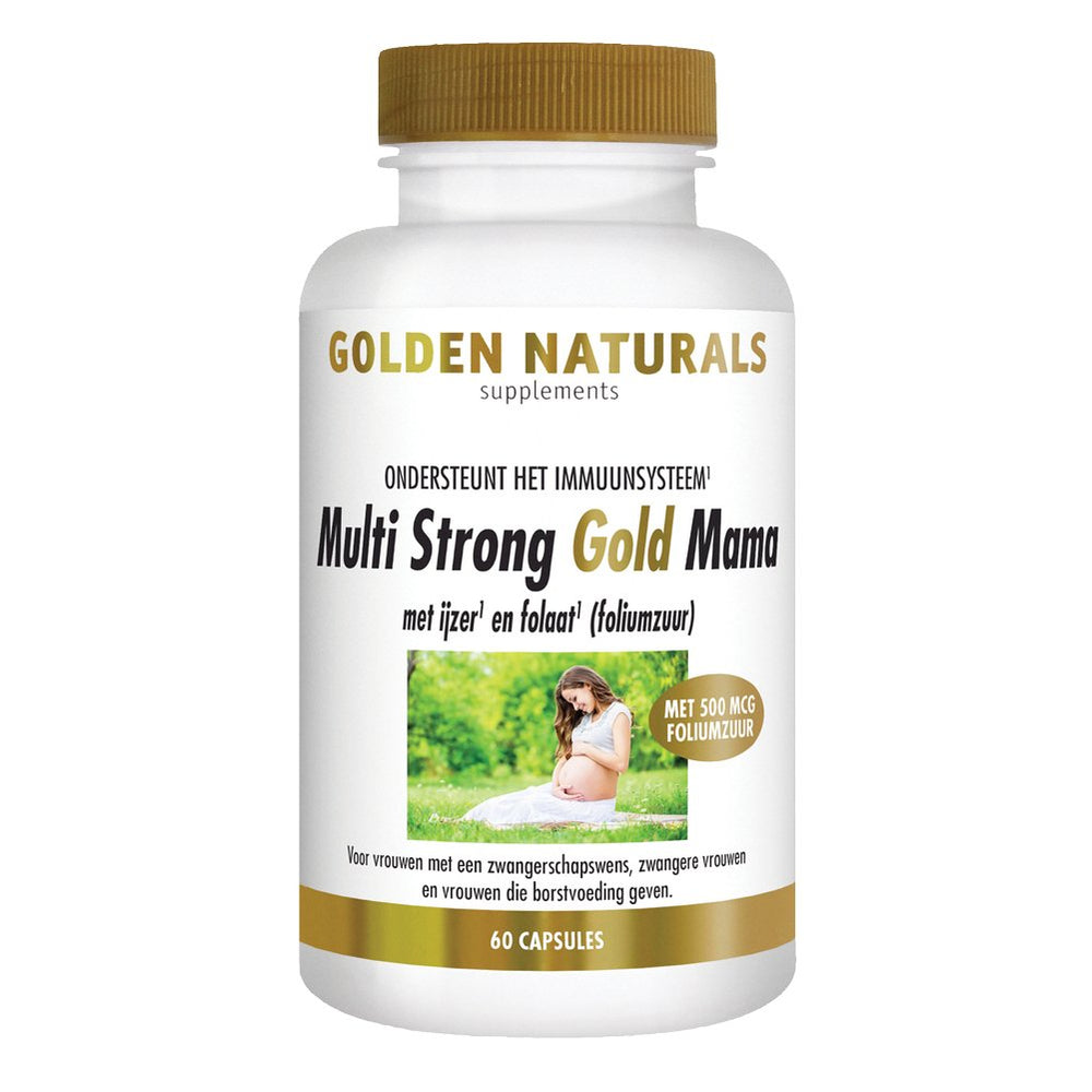 Multi Strong Gold Mama - 60 - veganistische capsules Supplement Golden Naturals   