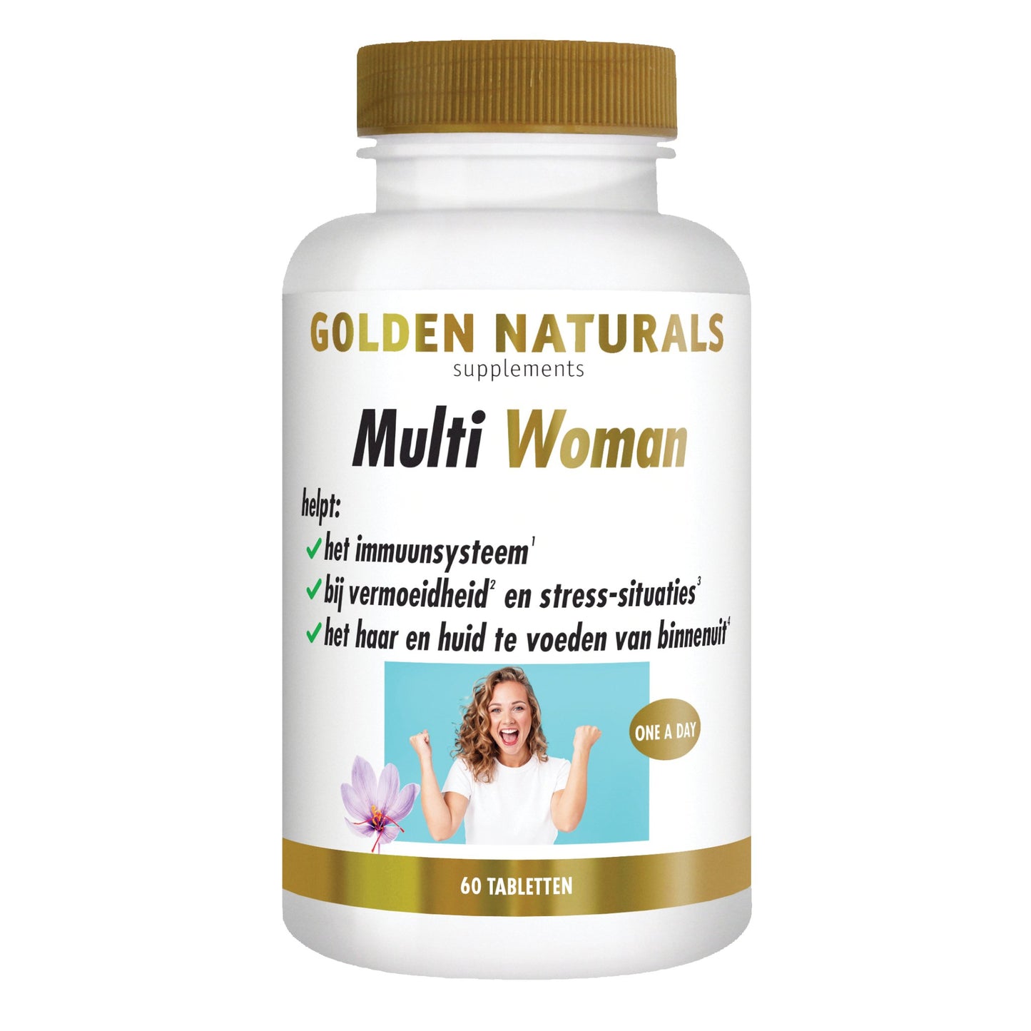 Multi Woman - 60 - vegetarische tabletten Supplement Golden Naturals   