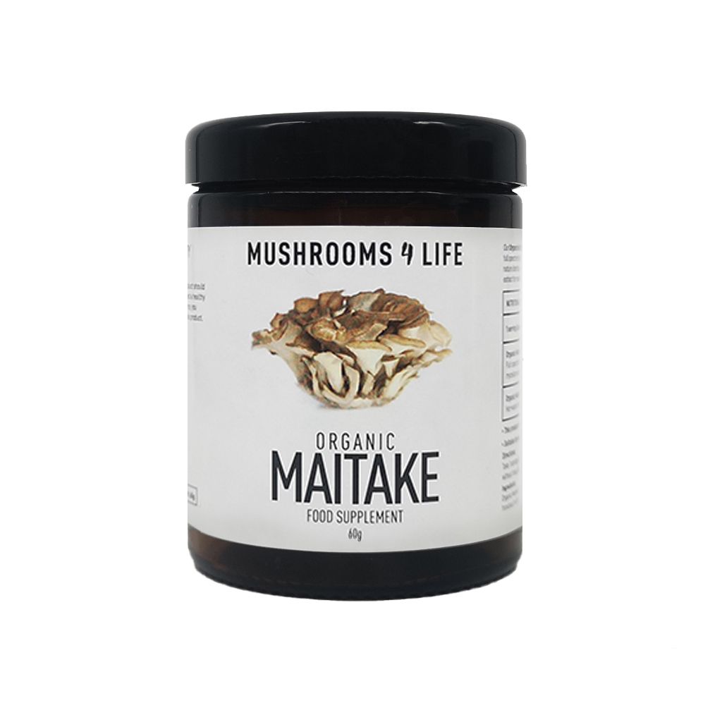 Maitake Paddenstoelen Poeder Bio (Mushrooms4Life) 60gr Mushrooms 4 Life