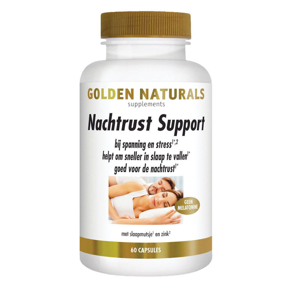 Nachtrust Support - 60 - veganistische capsules Supplement Golden Naturals   