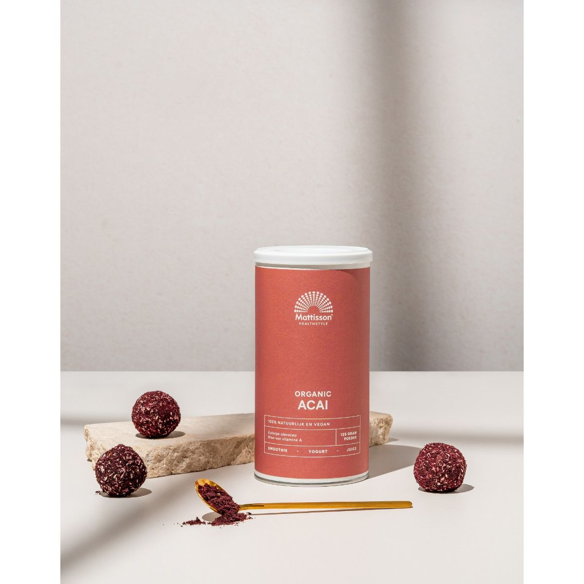 Biologische Acai poeder - 125 g Supplement Mattisson