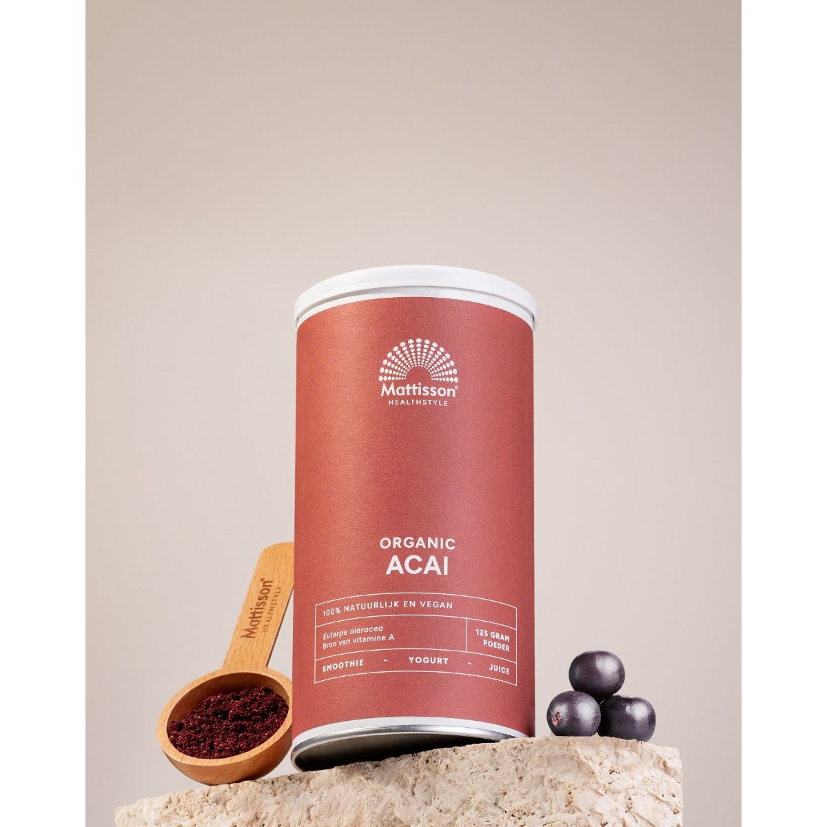 Biologische Acai poeder - 125 g Supplement Mattisson