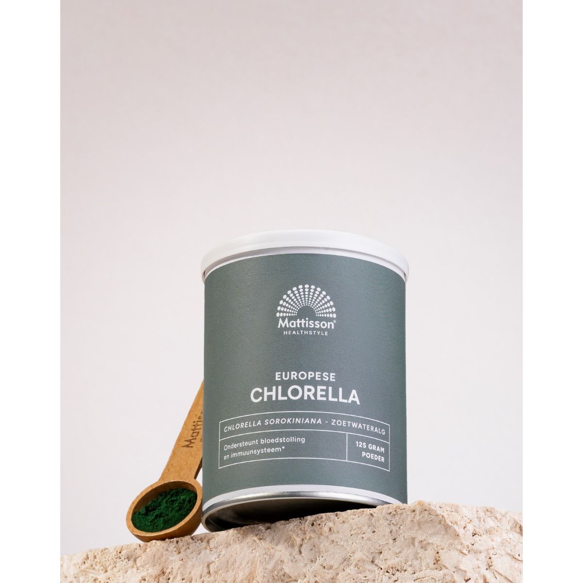 Europees Chlorella poeder - 125 g Supplement Mattisson