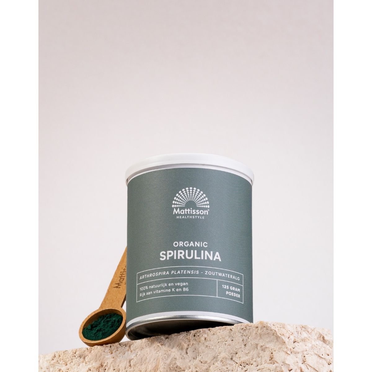 Biologische Spirulina poeder - 125 g Supplement Mattisson