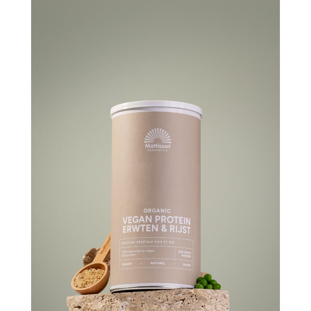 Biologisch Vegan proteïne poeder - Erwten & Rijst - 500 g Supplement Mattisson