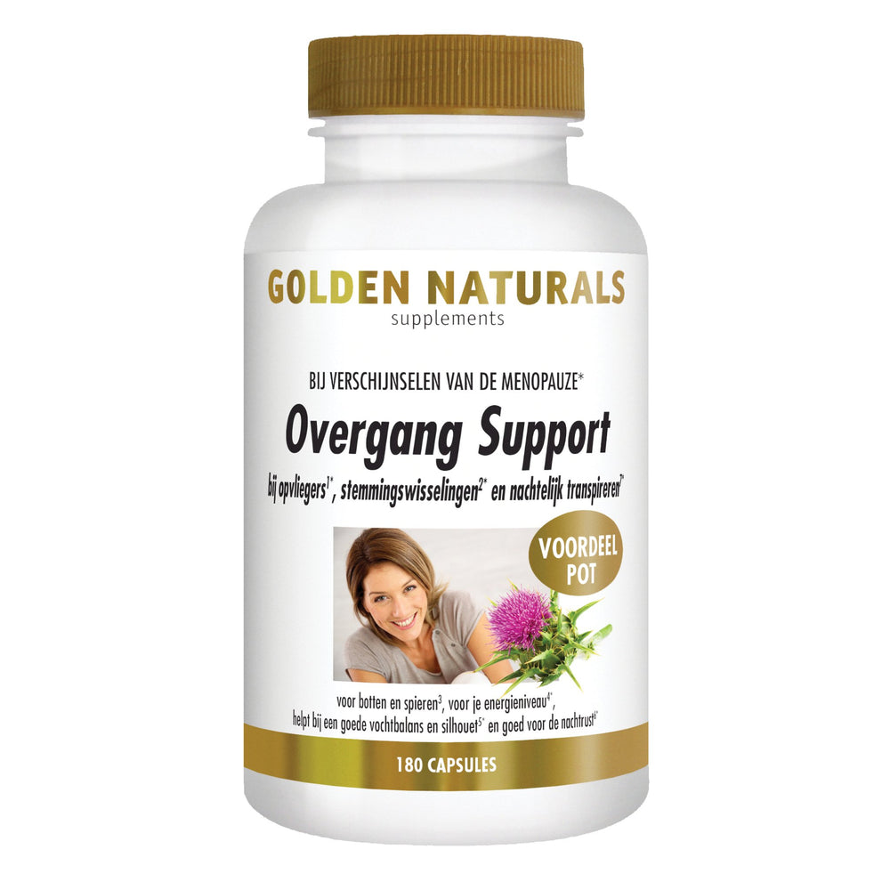 Overgang Support - 180 - vegetarische capsules Supplement Golden Naturals   