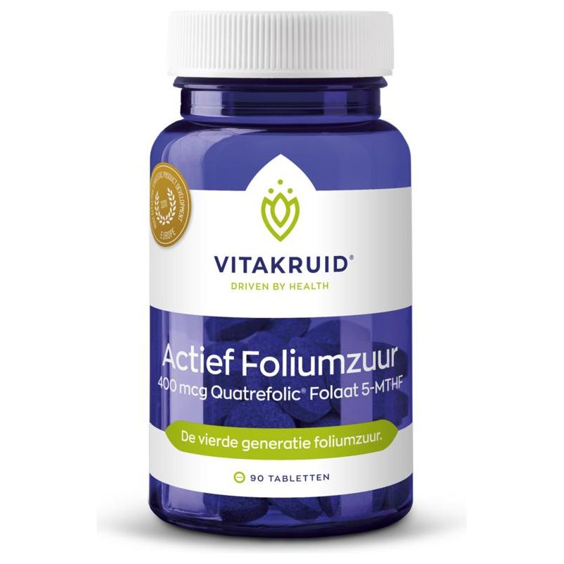 Actief Foliumzuur 400 mcg Vitakruid Supplement Vitakruid   