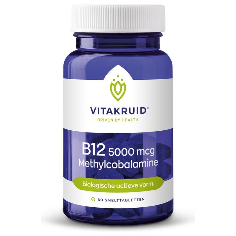 Vitakruid B12 5000 mcg methylcobalamine (60st) Supplement Vitakruid   