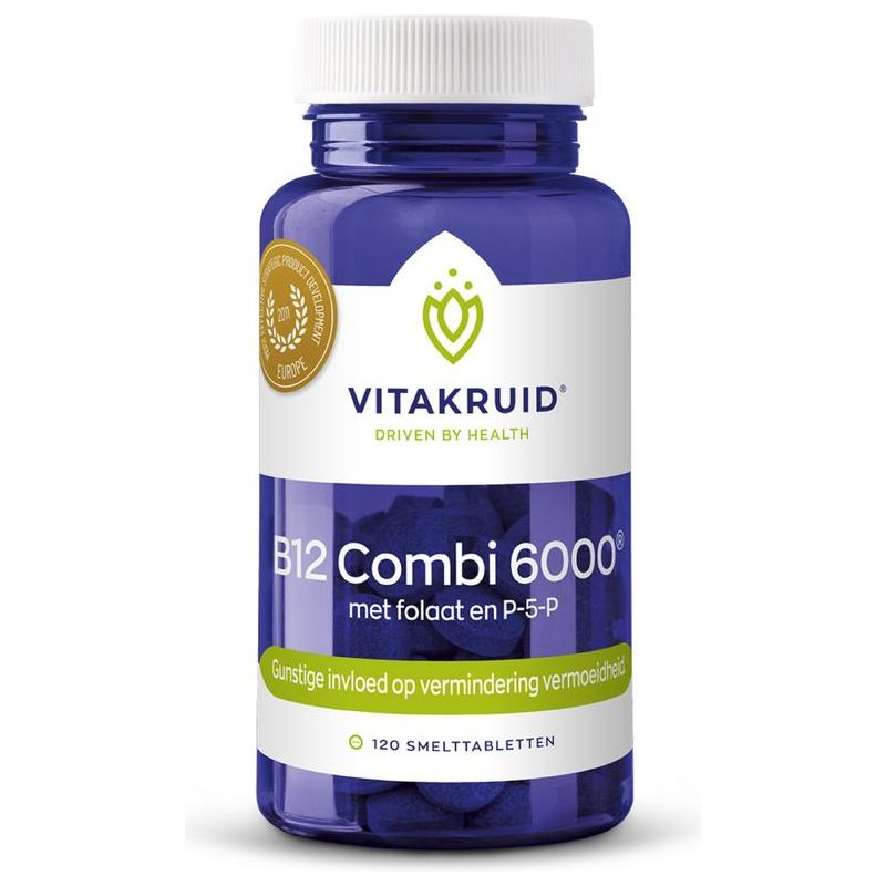 Vitakruid B12 Combi 6000 met folaat & P-5-P Supplement Vitakruid   