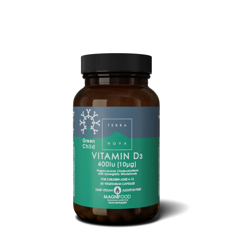 Green Child Vitamine D3 400iu | 50 capsules Supplement Terranovabenelux Default Title