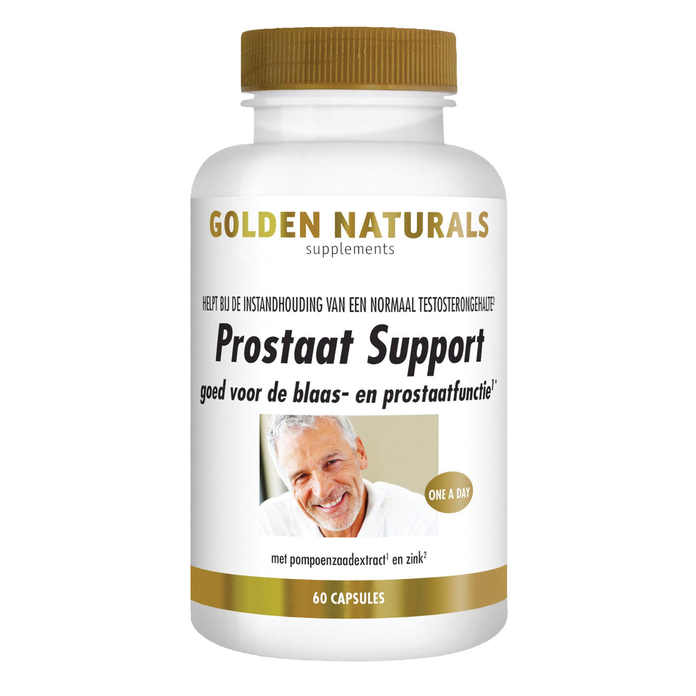 Prostaat Support - 60 - veganistische capsules Supplement Golden Naturals   