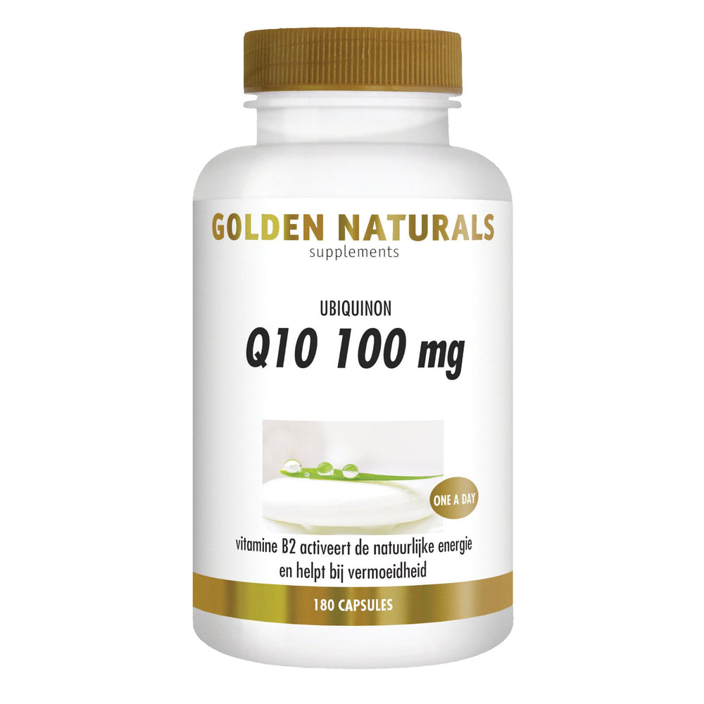 Q10 100 mg - 180 - veganistische capsules Supplement Golden Naturals   