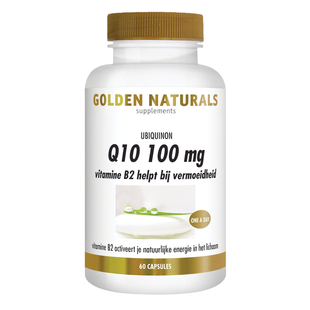 Q10 100 mg - 60 - veganistische capsules Supplement Golden Naturals   