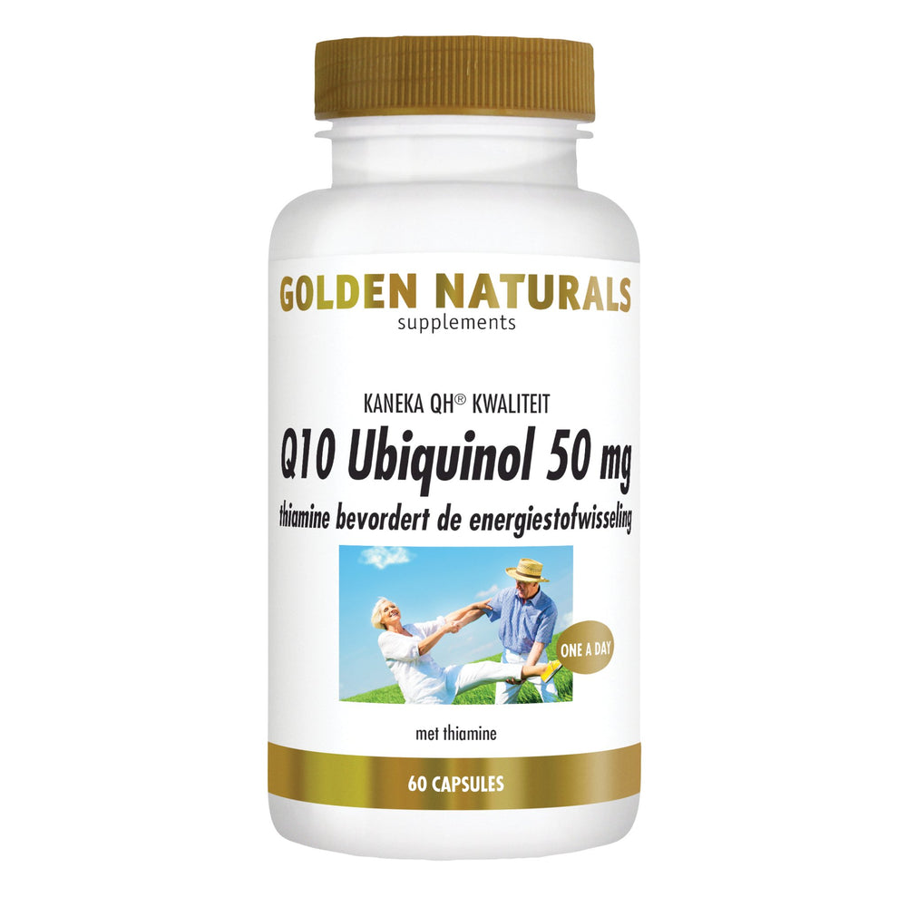 Q10 Ubiquinol 50 mg - 60 - veganistische capsules Supplement Golden Naturals   