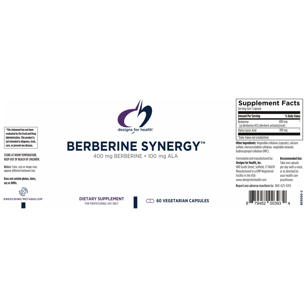 
                      
                        Berberine Synergy™ Supplement Designs For Health   
                      
                    