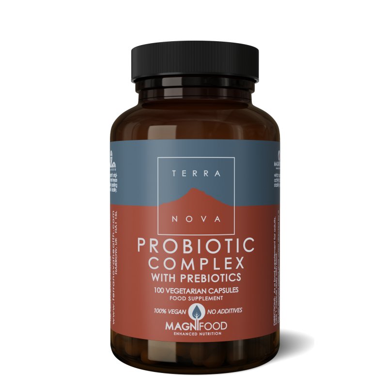 Probiotic Complex with Prebiotics | 100 capsules Supplement Terranovabenelux   