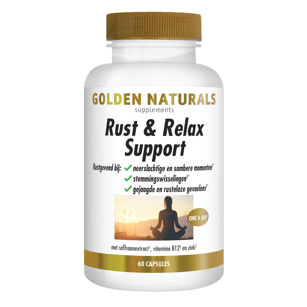 Rust & Relax Support - 60 - veganistische capsules Supplement Golden Naturals   