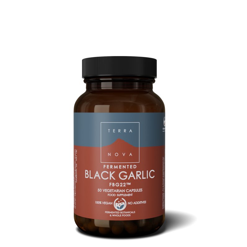 Fermented Black Garlic (FBG22) 300mg | 50 capsules Supplement Terranovabenelux   