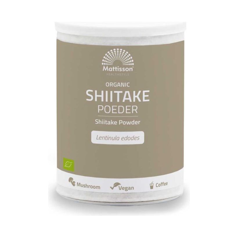 Biologisch Shiitake poeder - 100 gram Supplement Mattisson   