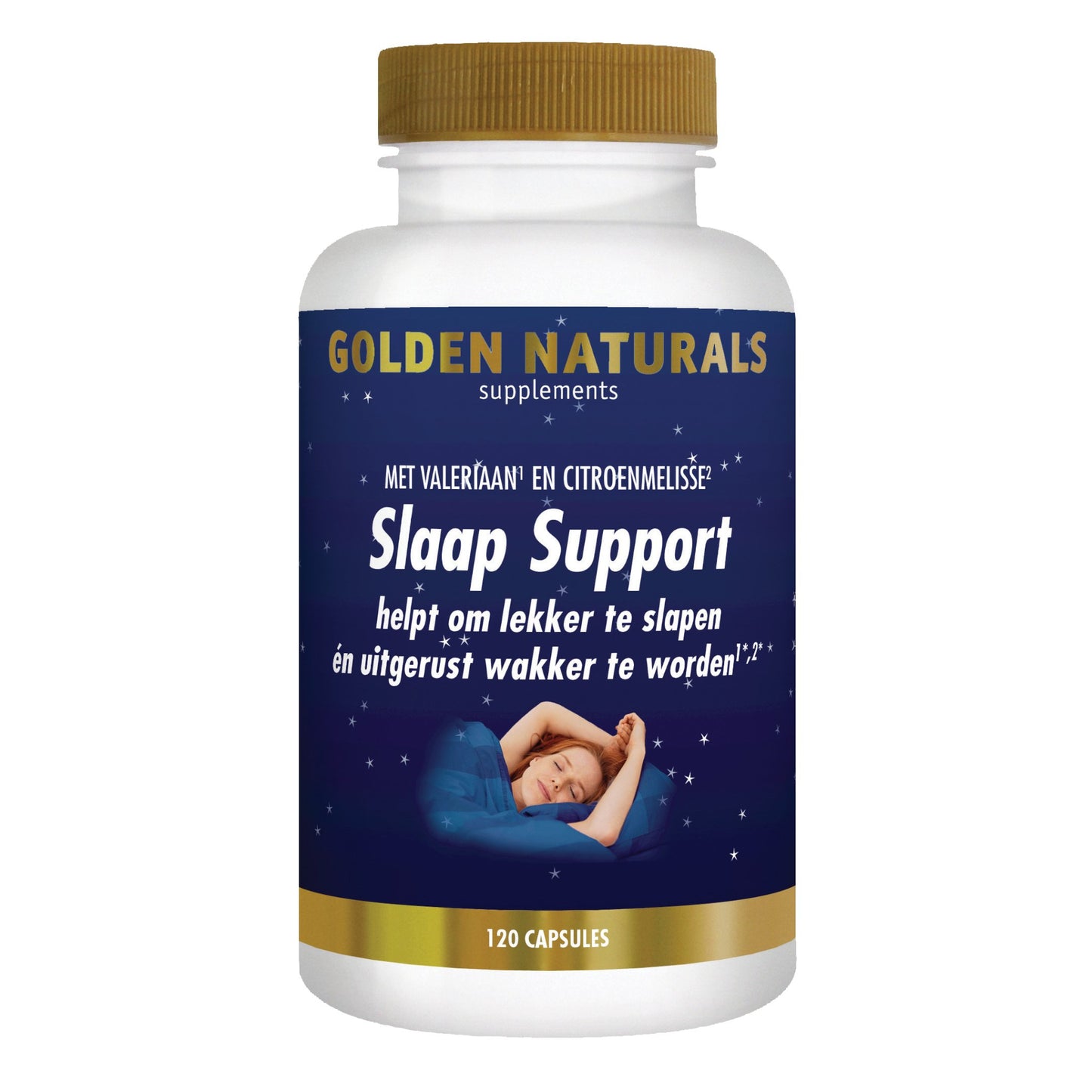 Slaap Support - 120 - veganistische capsules Supplement Golden Naturals   