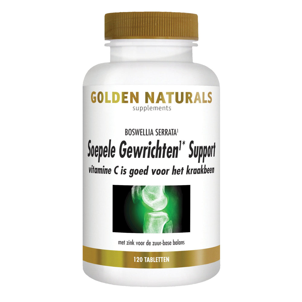 Soepele Gewrichten Support - 120 - tabletten Supplement Golden Naturals   