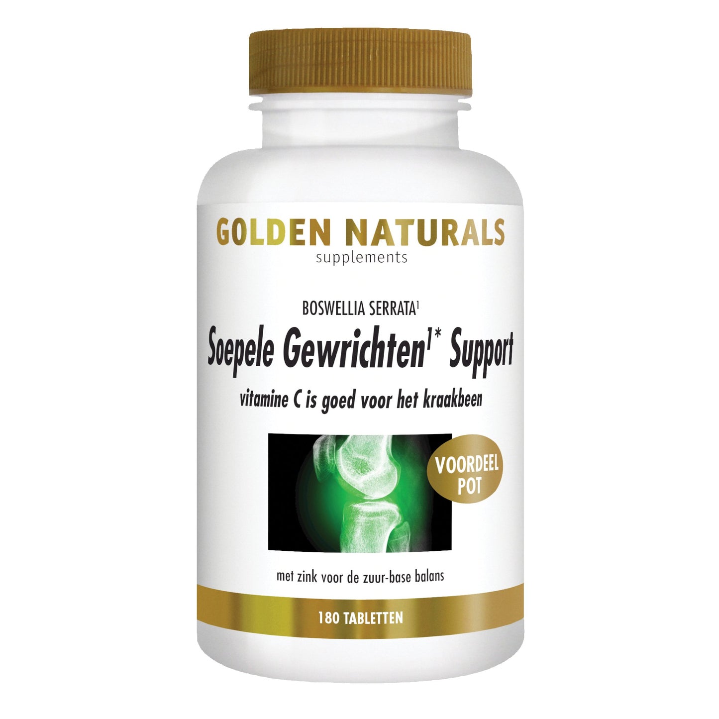 Soepele Gewrichten Support - 180 - tabletten Supplement Golden Naturals   