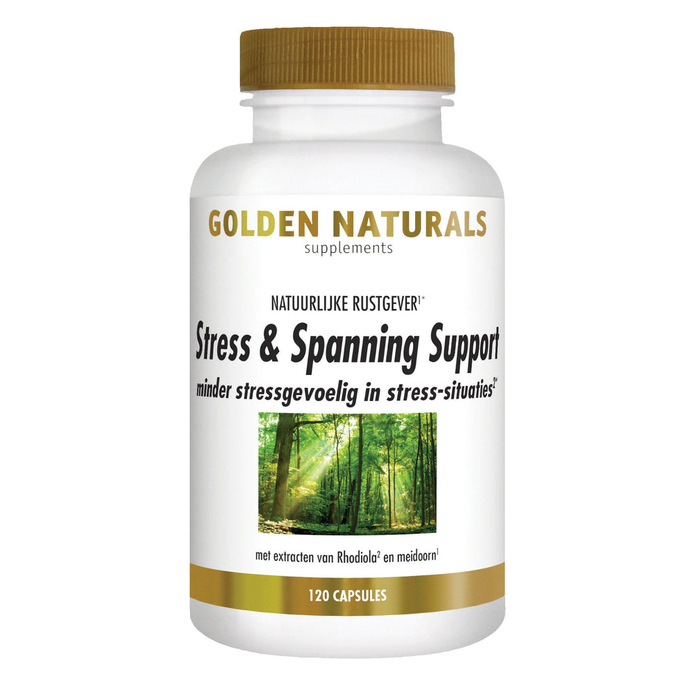 Stress & Spanning Support - 120 - vegetarische capsules Supplement Golden Naturals   