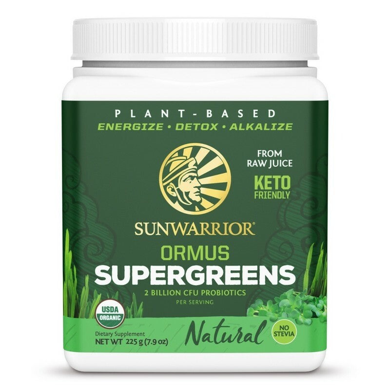 Sunwarrior Biologische Ormus Supergreens Natural 225 Gram Sportvoeding Sunwarrior Default Title