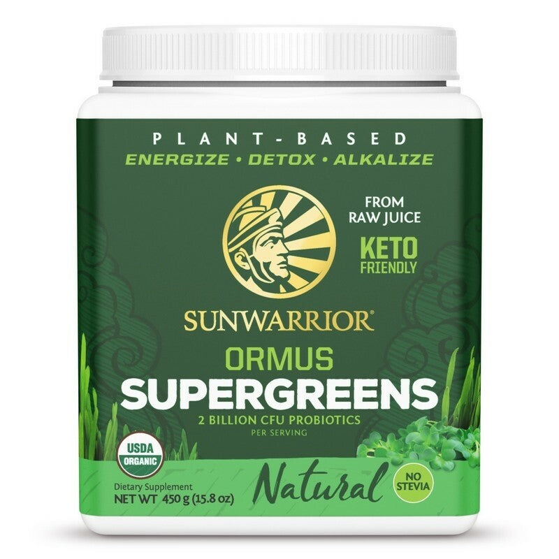 Sunwarrior Biologische Ormus Supergreens Natural 450 Gram Sportvoeding Sunwarrior Default Title