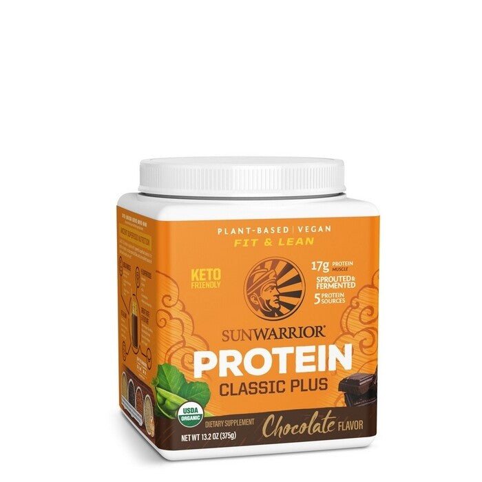 Sunwarrior Classic Plus Biologische Proteïne Chocolade 375 Gram Sportvoeding Sunwarrior Default Title