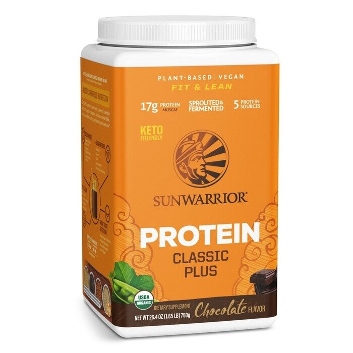 Sunwarrior Classic Plus Biologische Proteïne Chocolade 750 Gram Sportvoeding Sunwarrior Default Title